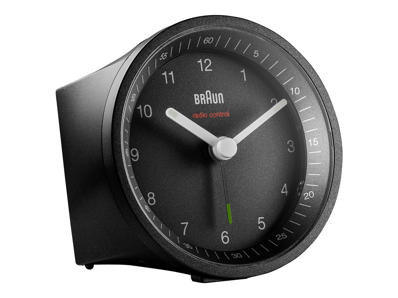 Braun BC07 - alarm clock - round - quartz - desktop - black Braun BC07 - alarm clock - round - quartz - desktop - black